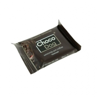 Choco Dog темный  шоколад д/соб 15гр