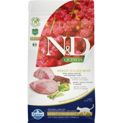Корм Farmina N&D Quinoa 1,5кг д/к ягненок контроль веса 8826 +
